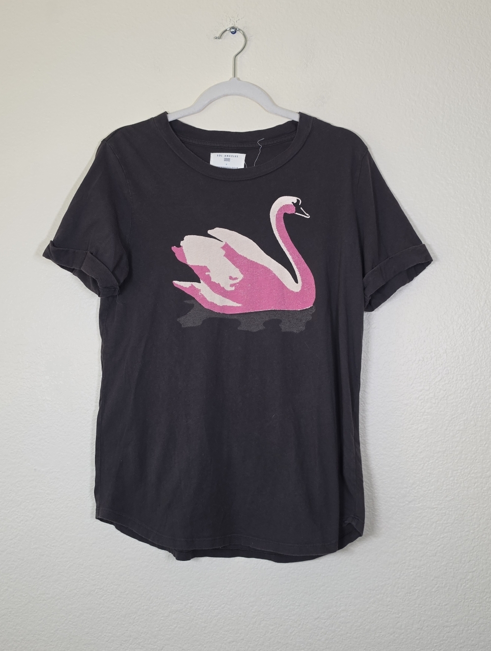 Anthropologie Sol Angeles Mita Swan Graphic Tee M - Picture 2 of 6